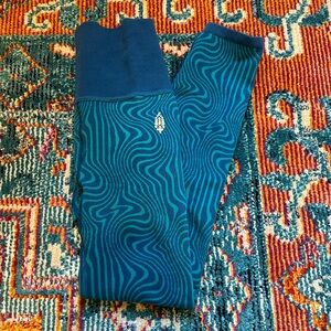 FP Movement Free Throw Jacquard Leggings, Size XS, Wave Rider Combo Color, NWOT